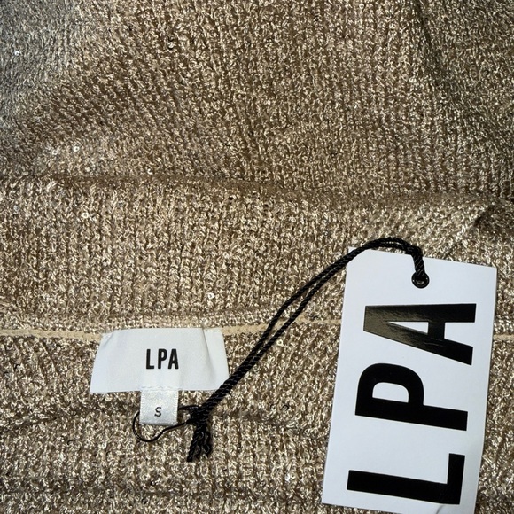 LPA Sparkling Champagne Knit Mini Dress - Picture 3 of 5